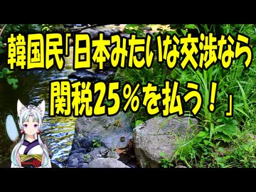 【韓国の反応】韓国「日本みたいな交渉をするくらいなら関税25％の方がマシだ！」【きょうの気になる詩。】