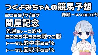 【2025関屋記念】つくよみちゃんの競馬予想