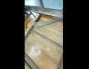 木製サッシ網戸貼替え