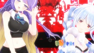 Moona Hoshinova/兎田ぺこら「LADY CRAZY」#shorts 【MMD】【ホロライブ】‪   @usadapekora   @MoonaHoshinova ​