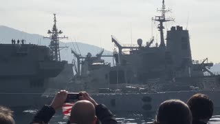 【艦船めぐり】護衛艦かが(空母化改修後)の艦尾を撮影！搭乗員のファンサ付き
