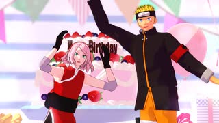 【MMDナルト】THE LASTナルトとサクラではなまるセカイ【誕生祭遅刻】【モデル配布】