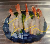 アルゼンチン　赤海老　エビ　えび　刺身　作ってみた