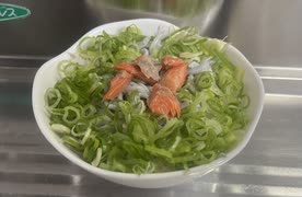海鮮丼　シラス　シャケ　ネギ　料理　作ってみた