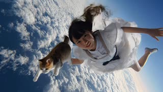 「メイド上空ネコセット」MV AI生成動画