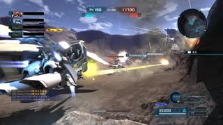 支援機乗りのバトオペ2 273戦目 ガブスレイβ LV1 コロニー落下地域