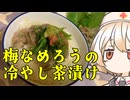 梅のなめろうと冷やし茶漬け【ナースロボ】