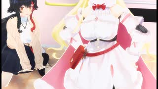 大神ミオ/角巻わため「パンこげこげになっちゃった」#shorts 【MMD】【ホロライブ】‪                  @OokamiMio ​   @TsunomakiWatame