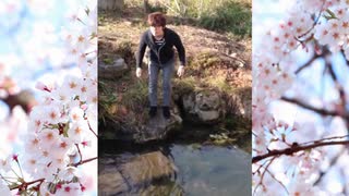 桜イワナを探す若き好青年