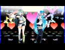 MMD、ミク、ぽぷら、計2人、で、チェリーポップ