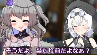 先輩と自由研究の手伝いをする後輩