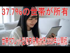 【動画News】37.7％の世帯が所有…世帯タブレット型端末保有状況(2025年公開版)(2025/08/01)