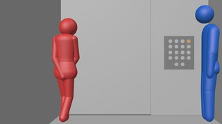エレベーターの中でお腹が痛くて我慢の限界！(パート2)