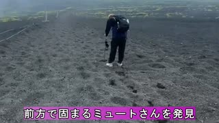 【命の水】富士山を御殿場ルートで下山していたミュートさん、はしゃぎすぎて喉が渇いちゃった【ニコ生】
