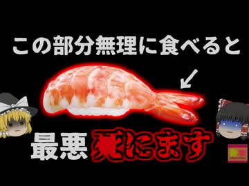 『エビの尻尾で臓器に穴空く』揚げるとサクサク美味しい海老の尻尾 実は消化困難で飲み込むと臓器に突き刺さり、穿孔で最悪〇ぬことも…！？【ゆっくり解説】