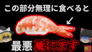 『エビの尻尾で臓器に穴空く』揚げるとサクサク美味しい海老の尻尾 実は消化困難で飲み込むと臓器に突き刺さり、穿孔で最悪〇ぬことも…！？【ゆっくり解説】
