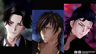 【MMD刀剣乱舞】 ビビデバ 【伽羅・豊前・福島】