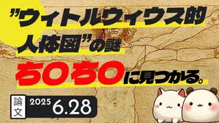 「ウィトルウィウス的人体図」の謎、ち〇ち〇に見つかる。