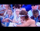 ホモと見るシャツを脱いだテニス選手を狙う女