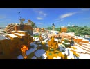 【作業用BGM】Minecraft｜雪国の村と焚き火の音｜環境音 ゲームBGM
