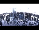 City buildings displayed using 5G.　鴨志田一希