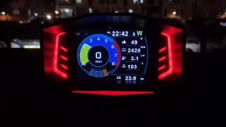 □ 3-in-1 スマートOBD2 HUDディスプレイ – GPS、傾斜計、RGBなど！□