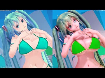 【sdPBR4.80】エフェクト有無比較・Tda式改変大人アペミクさんで『ワールドワイドワンダー』【MMD/1080p/60fps】