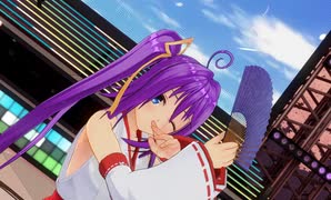 【COM3D2】片ポニーなすみれ髪巫女メイドで「さくらうららか、はらひらり」