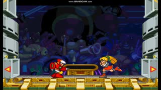 アクションゲームツクールMV ロックマンロールちゃん パワーバトルファイターズ クラッシュマンステージ比較