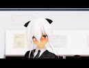 【MMD】制服ハクさんでドーナツホール_差分【弱音ハク/yowane haku】