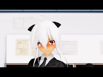 【MMD】制服ハクさんでドーナツホール_差分【弱音ハク/yowane haku】