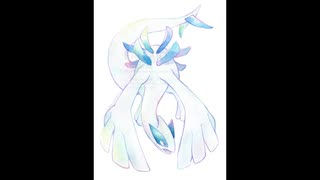 【透明水彩】ルギア描いてみた