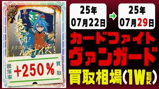 ヴァンガード 買取相場《187枚/週》｜07月22日～07月29日 ＜200円以上騰落＞ #ヴァンガ