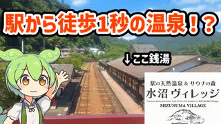 【駅近銭湯桐生】2025年4月にオープンしたての銭湯行ってみた！【ずんだもん】
