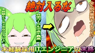 【絶対入るな！】実話、未経験ITエンジニアに転職をしたお話【ずんだもん・大江戸ちゃんこちゃん】