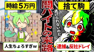 【闇バイト】おいしい仕事で人生終了！今流行りの極悪闇バイトとは？【ずんだもん解説】
