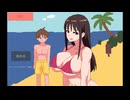 【フリーゲーム】夏の海でサメ退治～お姉ちゃんを守れ！～ プレイ動画【シンプルな防衛アクションミニゲーム】