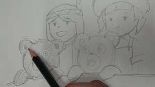 くまの子ジャッキーを描いてみた