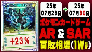 ポケカ【AR&SAR】買取相場《156枚/週》｜07月23日～07月30日 ＜100円以上騰落＞ #ポケモンカードゲーム #アートレア #スペシャルアートレア