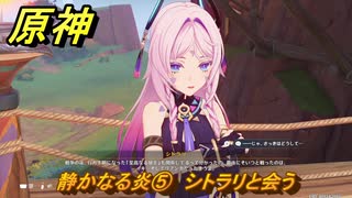 原神　静かなる炎⑤　シトラリと会う　帰途　空月の歌 序奏　Ver.5.8追加ストーリー　＃９　【gensin】