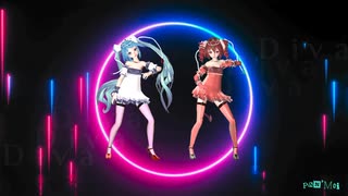 【MMD】HIMEHINA V（ヴィー）feat.TDA式改変 HatsuneMiku & KasaneTeto