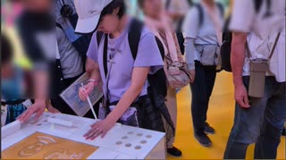 【家族旅行】大阪・関西万博：ブラジル館に入るあい♥ボディペインティングをしてみました♬