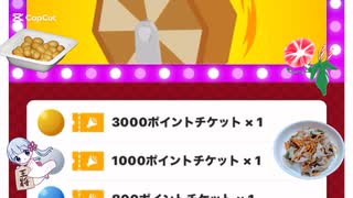 ツドツド福引きチケット(ブロンズ)を引いてみた