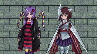威嚇するポケモン風な結月ゆかりと東北きりたん