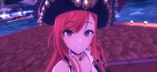 有栖川海賊団キャプテン夏葉に使えない船員として海に捨てられるシーン