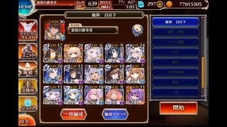 千年戦争アイギス テンペスト・オブ・バグズ 神級EX 白以下編成