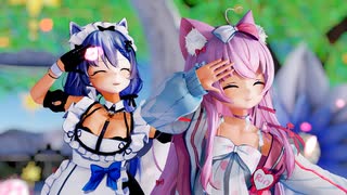 【MMD】エルザちゃん＆リンちゃんで『カラフルポップビート』