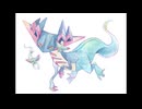 【透明水彩】ドラパルト描いてみた