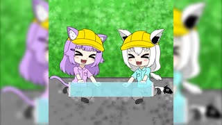 【手描き】ててててたたたた～【ホロライブ切り抜き/白上フブキ/猫又おかゆ】