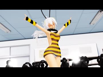 【MMD】ハチコスプレなハクさんでラビットホール【弱音ハク/yowane haku】